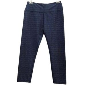 Splits59 x FlyFeet Running Blue Chevron Cropped Leggings Women's‎ Medium